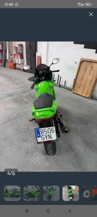 Moto Deportiva Verde 125cc