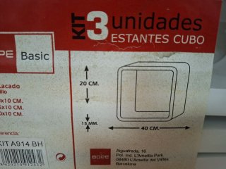 Estanterías Cubo BOPE Basic (3 uds)