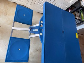 Mesa y 4 Asientos Camping Plegable