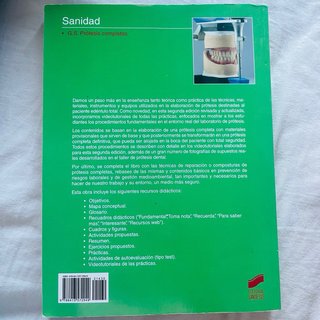 Libros de primero de prótesis dentales