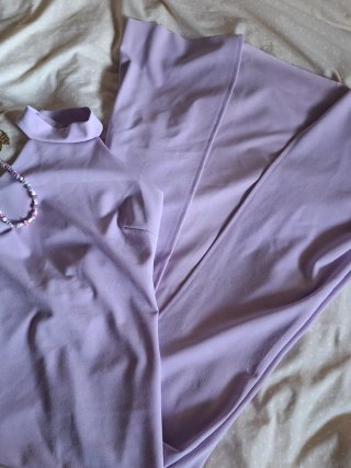 Vestido lila elegante Y2K