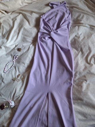 Vestido lila elegante Y2K