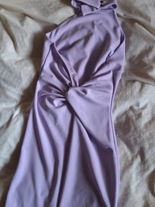 Vestido lila elegante Y2K