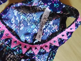 Blusa sin mangas con estampado