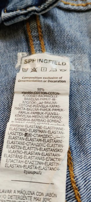 Bermuda vaquera Springfield azul.