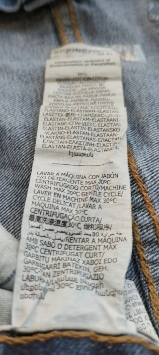 Bermuda vaquera Springfield azul.
