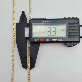 Cadena de oro de 18k. Barbada Cubana. 4.43gr 45cm.
