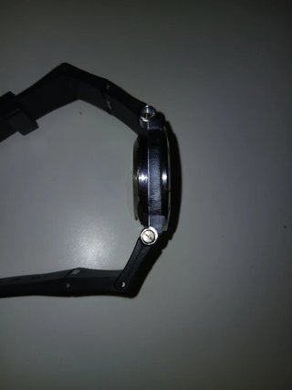 Reloj Bulgari Cronógrafo Negro y Plateado