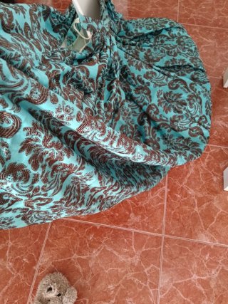 Traje de fallera ala antiga marrón talla 40-42