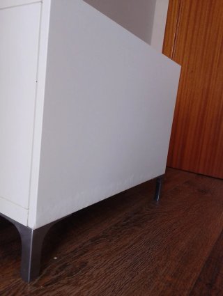 Modulo cajón blanco con patas de Ikea Bestå