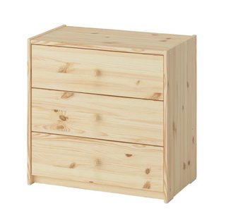 Cajonera Ikea 3 cajones  Cómoda de madera