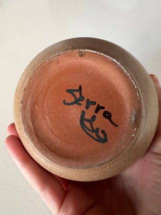 Macetero cerámica vintage Serra 60s