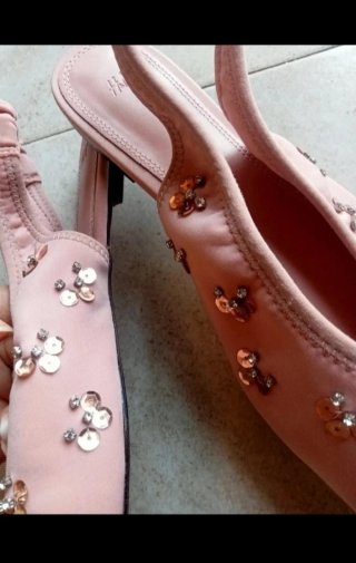 Sandali H&M rosa con paillettes