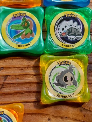 Lote 12 tazos Pokémon Waps. 2003.