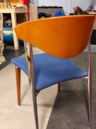 6 Sillas Comedor Tapizadas Azul