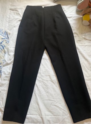 Pantalones Zara Pinza Beige Talla M