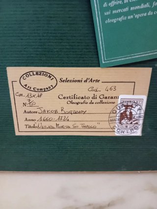 Oleografia Jakob Bogdani - Tiratura Limitata 7/50