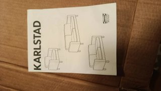 Poltrona Karlstad Ikea Rosso