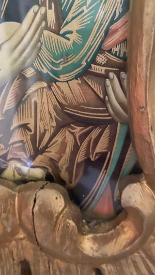 Icono religioso dorado 55 cm