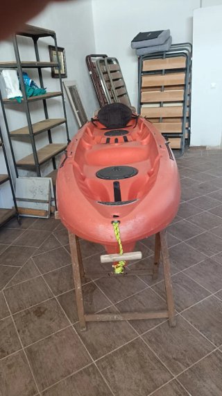 Kayak rígido naranja 2 personas