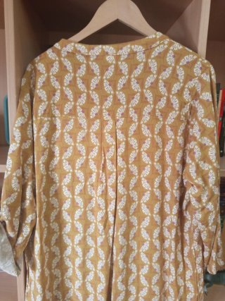 Vestido TRAMAS XL Estampado Amarillo