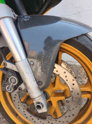 BMW R 1100 S Gris y Amarillo