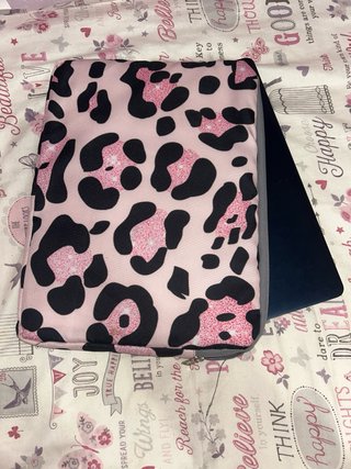 Funda para portátil con estampado de leopardo