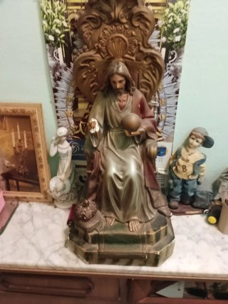 Escultura Sagrado Corazón Jesús 60cm