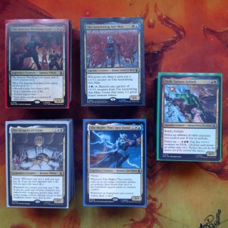 Lote de 5 mazos de Commander (Cartas Magic)
