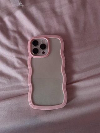 Funda iPhone 15 Pro Max Rosa Ondulada
