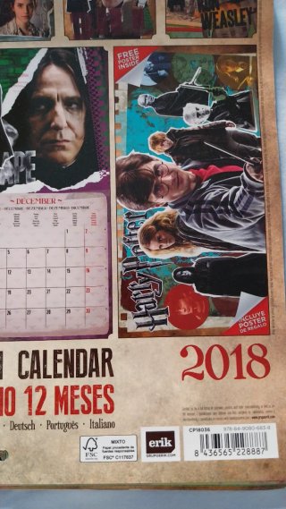 Calendario Harry Potter 2018