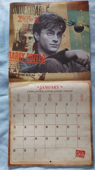 Calendario Harry Potter 2018