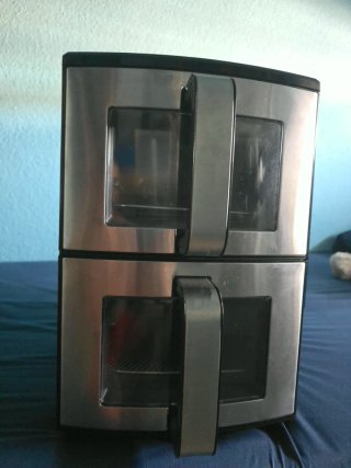 Gourmia Freidora de Aire Doble Cesta . Solo un uso
