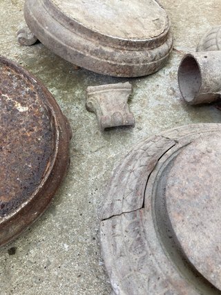 Estufa leña piezas restauración