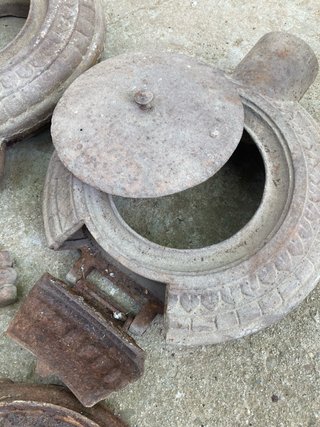 Estufa leña piezas restauración