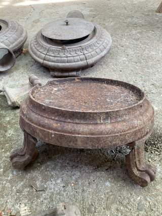 Estufa leña piezas restauración