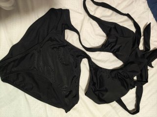 Trikini negro corte cruzado talla M