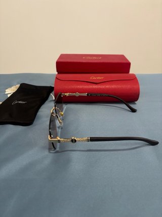 Gafas de sol Cartier Marrón y Dorado