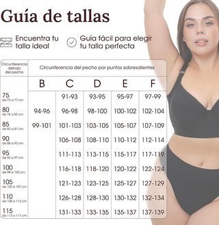 Sujetador tallas grandes con aros todos los tamaño