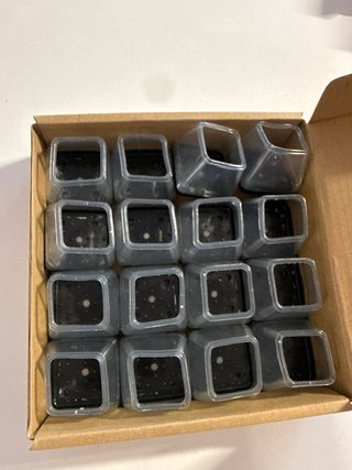 Proteggi gambe sedia quadrati trasparenti