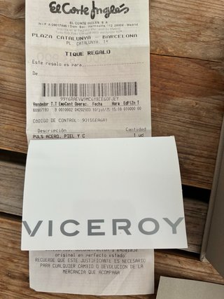 Pulsera Viceroy Hombre Cuero Trenzado Marrón