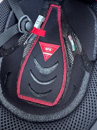 Casco tg 57, GPA, nero, nuovo con cartellino
