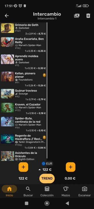 Lote de Cartas Magic MTG (valor 122€)