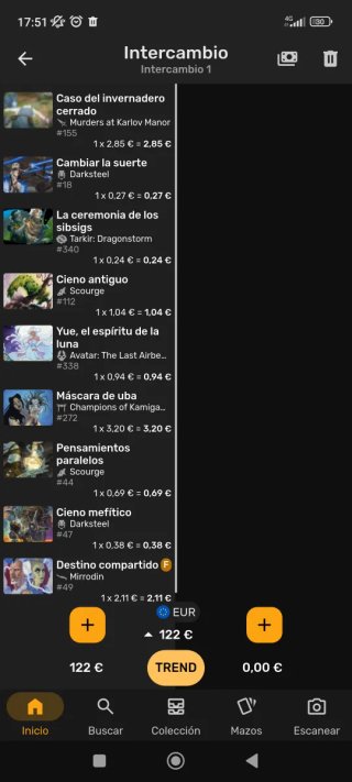 Lote de Cartas Magic MTG (valor 122€)