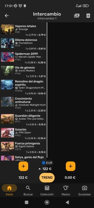 Lote de Cartas Magic MTG (valor 122€)