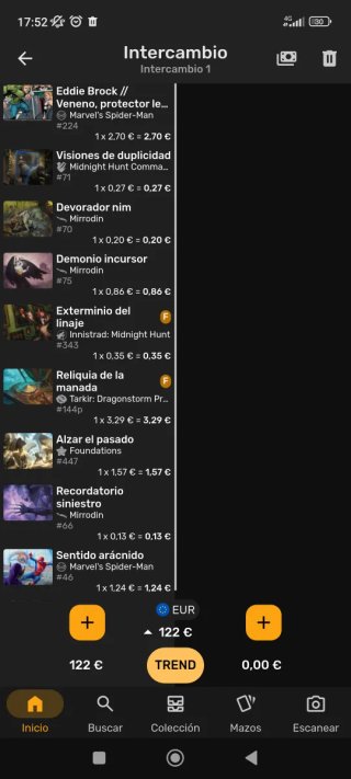 Lote de Cartas Magic MTG (valor 122€)