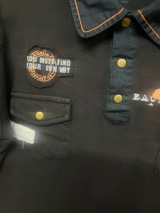 Camiseta Polo Negra Talla L