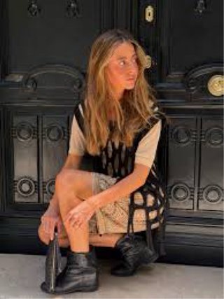 Bermudas Zara beige con abalorios Talla M