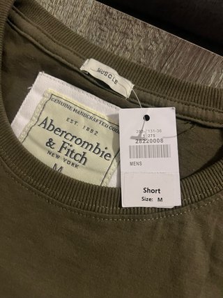 Camiseta Abercrombie & Fitch NY Verde Militar