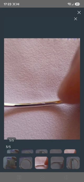 Pulsera aro plata nueva